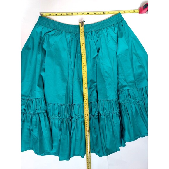 Vintage Ladies Teal Partners Please by Malco Modes Square Dance Rockabilly Skirt - Picture 7 of 7